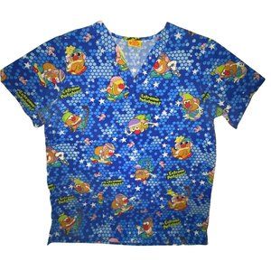 Mr Potatoe Extreme Sports Medical Scrub Top Medium